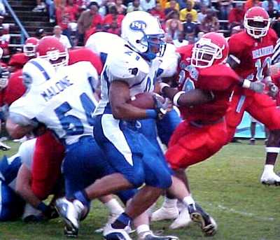 Gerald Riggs had two touchdowns in Red Bank 35-12 defeat of Brainerd.