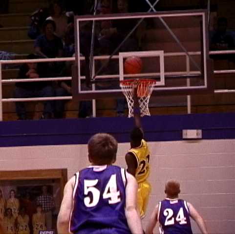 Columbia- #23 Trenton Poynter basket after making a steal