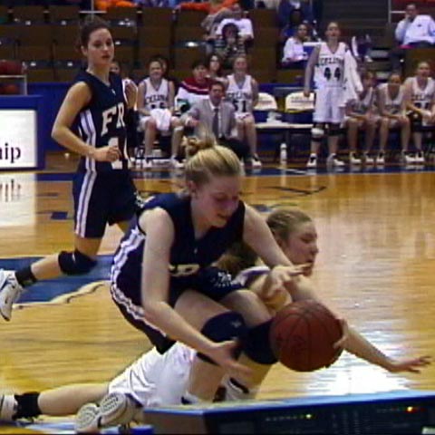 Scramble for the loose ball