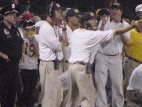 Lewis County Coach Kelly Spivey in action