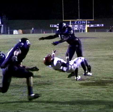 Columbia- #30 Fred Sparkman and #23 Gerald Mushi- OUCH!