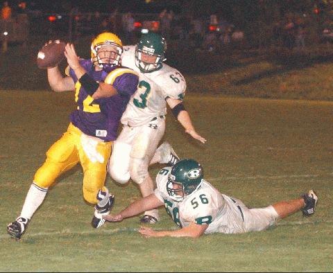 OS QB D.J. Whalen avoids the rush.