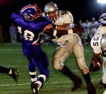 Josh Parsons blocking for Tracy Beech