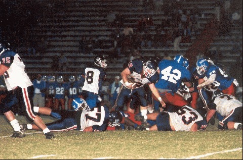 Tyler Turner rushes for Cookeville.