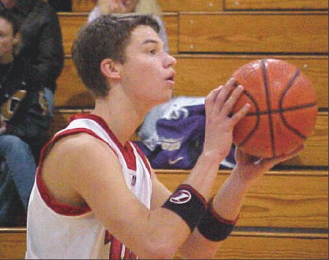 Tennessee Temple's Jake Skogen shoots a free throw.