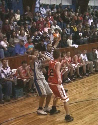 Summertown's Cory Franks trey.