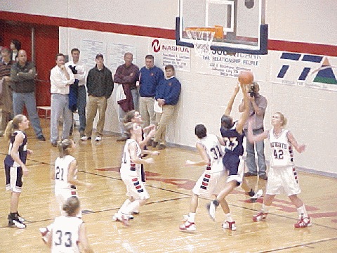 Sevier Co.'s Mellissa Uner scores against Jefferson Co.