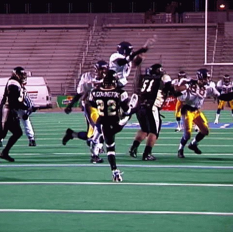 David Lipscomb- #10 Reed Stinson blocks the Mitchell punt