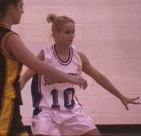 Rachell Howell on defense.