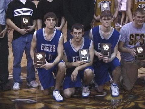 SHS's All-Tournament Team players Ashton White, Lydon Bergin & Lee Powell