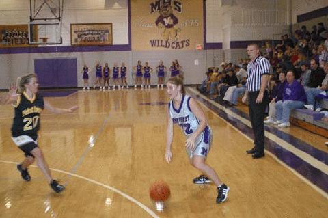 Brooke Osborne being chased by Ashley Cook