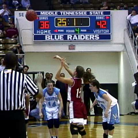 Ezell-Harding- #15 Tara Deatheridge free throw