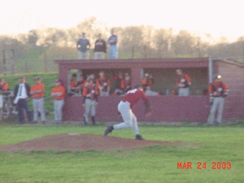 Robert delivers a pitch.