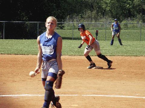 Debbie shows some muscle