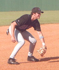 Senior Lee Tabor of USJ awaits the hit