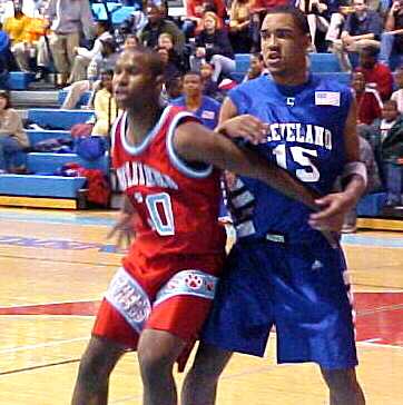 Cleveland's Charles Little works to get open in the post