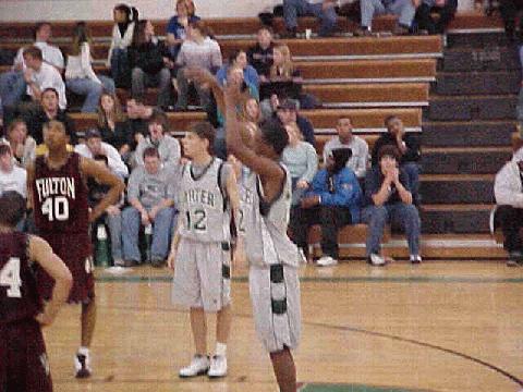Jr. Post Player Bailey at the line to complete the 3 point play.