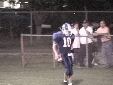 #10 Adam Bunty was the leading rusher for Forrest, and scored the first TD..