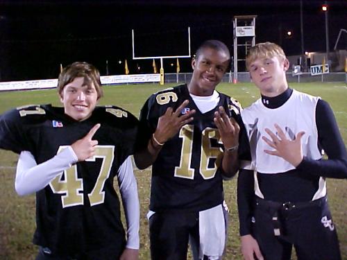 SC kickers #47 Fresh. Jake Hackett (1 of 2), Senior holder Jacky King, jr and Senior kicker Anthony McClellan (5 of 5)