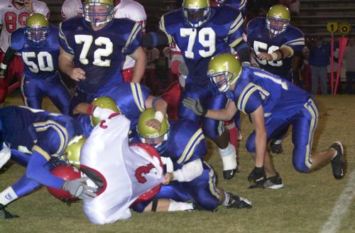 Eagle Defense sacks Overton's QB Sean Pointer