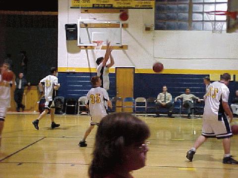 The Landers getting ready for the game.