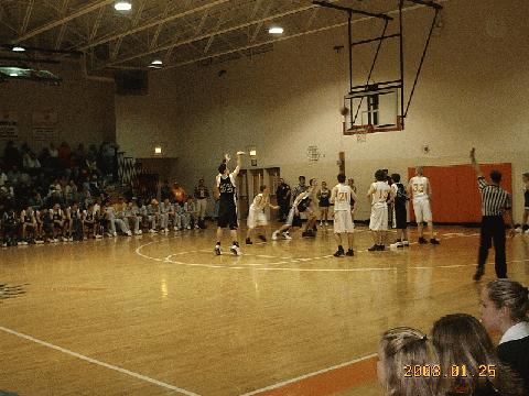 Thomas Davis at the line