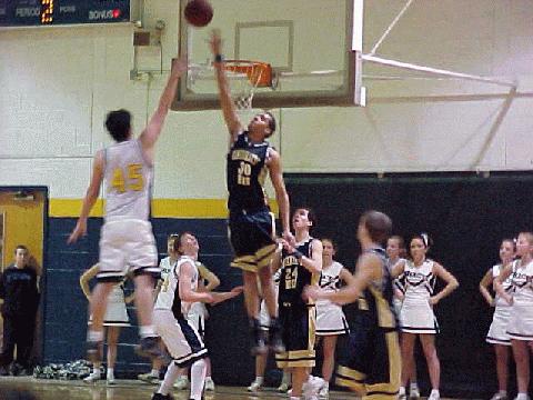 Robbie and #30 both wanting the ball.