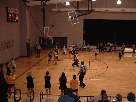 #15 L. Allen goes for the rebound