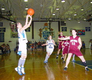 Whitney Sells takes a shot against White Co.