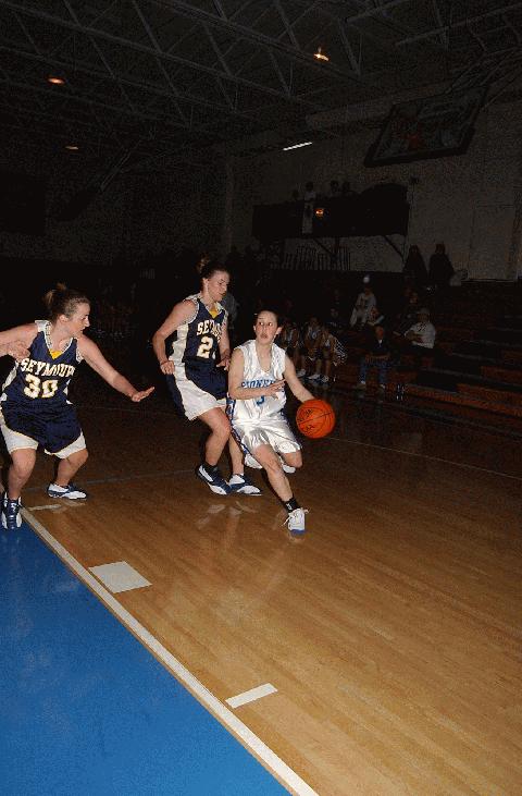 Heather Wice (3) on the drive