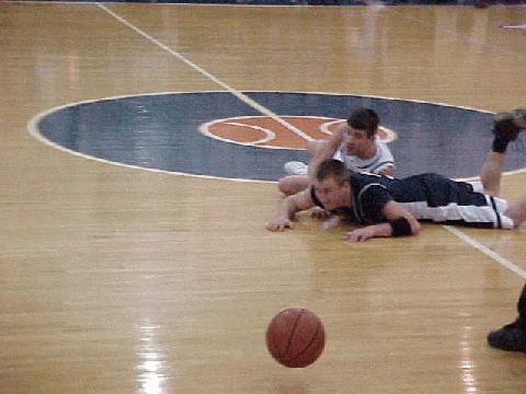 Byrd working on the getting the ball.