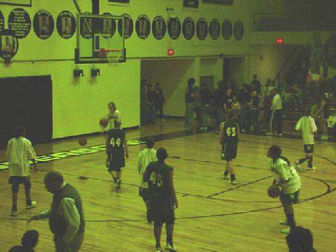 Carter Warming Up (AC's gym is very dark)