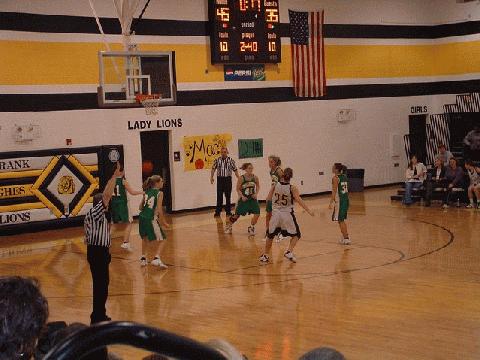 #25 Watson at the line for the Lady Lions
