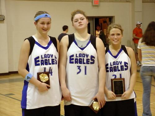 Whitney Hannah, Julieanne Jenkins, and SHeena Coggins (MVP)