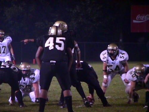 CCHS Senior Sky Williams (#45) is ready to run the ball.