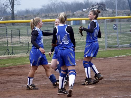 The infield is all glove slaps after Debbie sits another one down