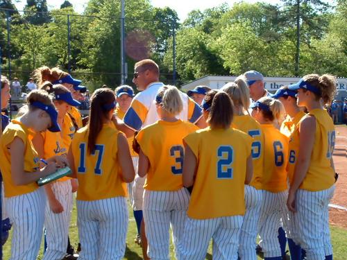 Sweetwater's Coach Weaver talks to team during visit to CAK.
