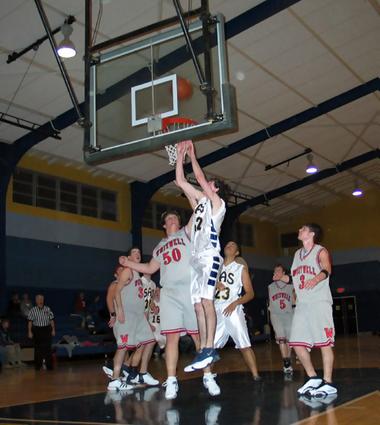 Mike Forester on a put back