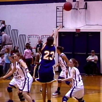 Columbia- #23 Nancy Moore shoots a three