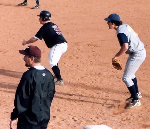 T. Moore with a lead off first