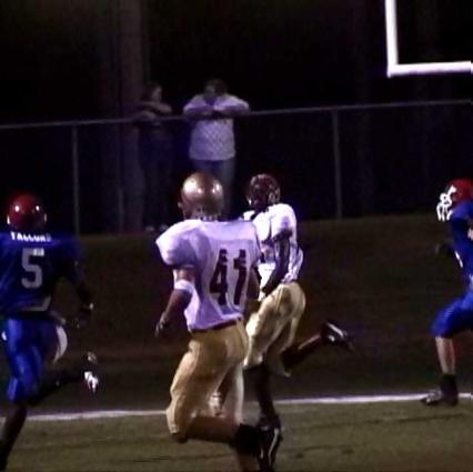 Lincoln Co- #84 Rahmel Oliver caught this pass for a TD