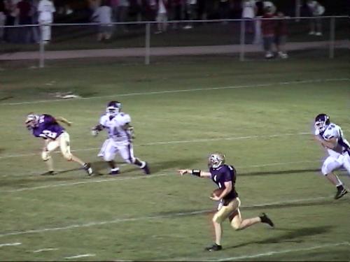 Curt Bureau directs traffic.