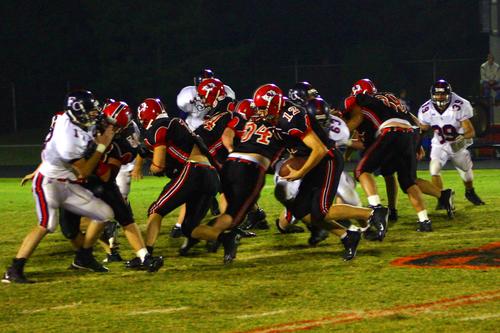 NICK HIBDON RUSHING FOR FIRST DOWN