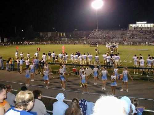 Timeout on the field  CCHS vs. WCHS