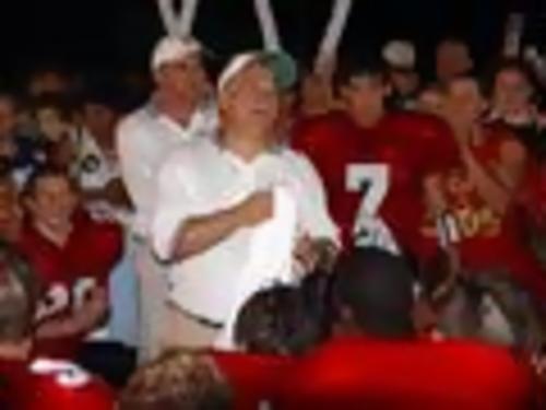 Coach Joslin & Company after the Game