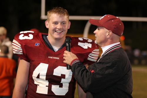 Plenty of Post Game interviews!  See that smile!