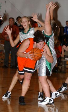 Coalfield's Kristen Conlon makes a move to the hoop.