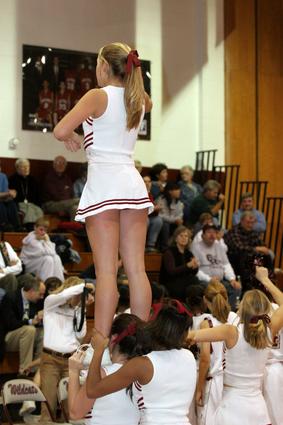 The Oak Ridge Cheerleaders always do a great job