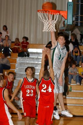 Rockwood's Jamie Hackler lays in an easy two.