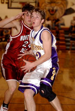 Kody Phillips looks to score.